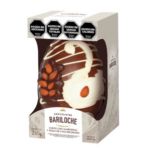 Huevo Bariloche Premium, relleno de almendras con chocolate x 260 grs